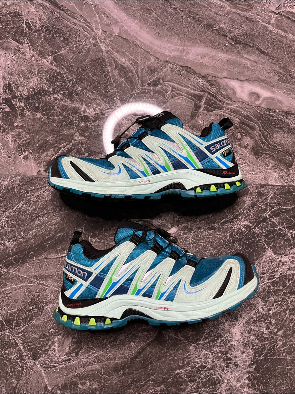 Salomon XA Pro 3D Womens Size 6.5 Trail Running Blue Chassis Hiking Sneakers W